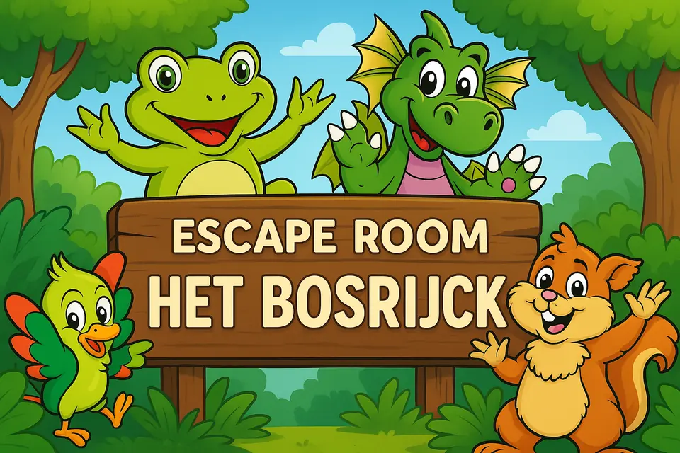Kinderen die buiten op ontdekking gaan, sfeerbeeld voor Kidsescape Het Bosrijck